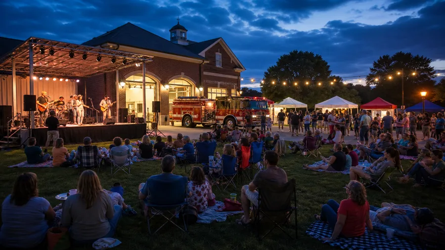 A live musician performing for a local crowd